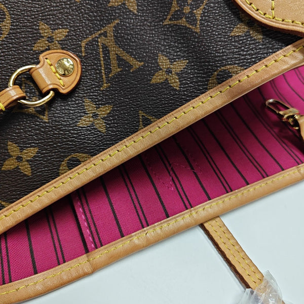 NEVERFULL GM Monogram Coated Canvas Brown