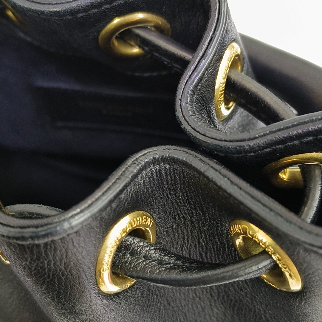 Calfskin Shoulder Bag Black