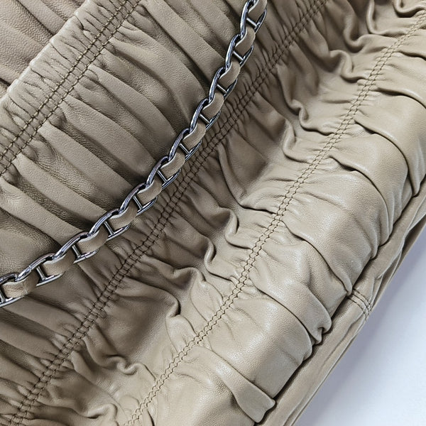 Gaufre Quilted Lambskin Beige