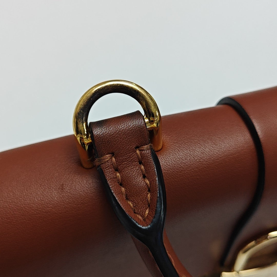 LOCKY BB Monogram Coated Canvas Brown