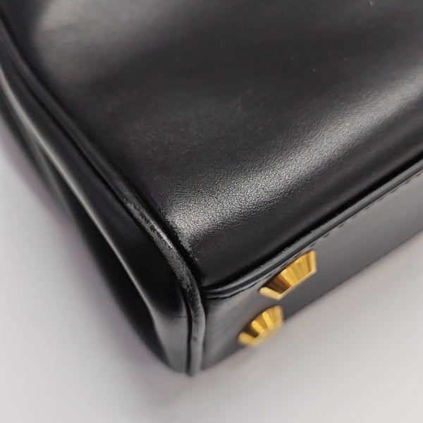 Calfskin Shoulder Bag Mini Black