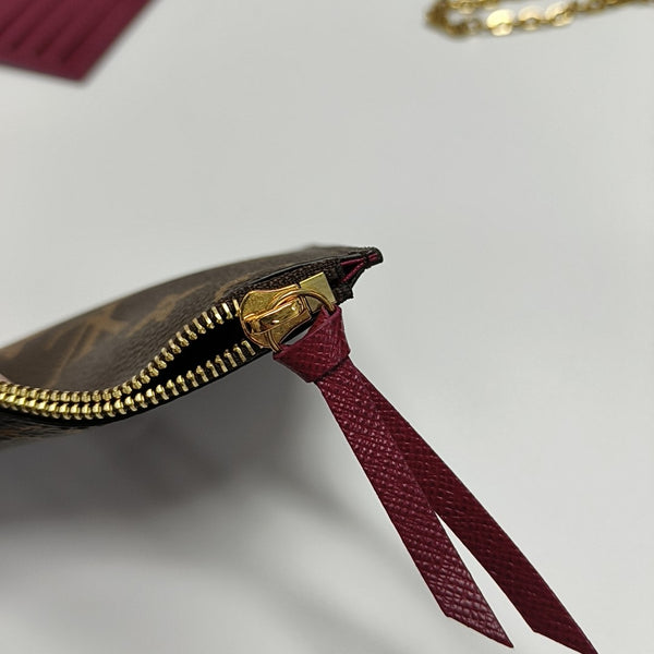 FÉLICIE Monogram Coated Canvas Brown