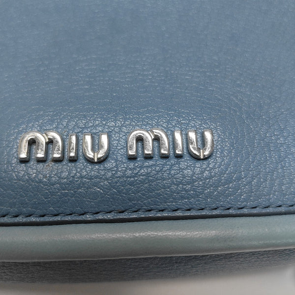 Calfskin Shoulder Bag Blue
