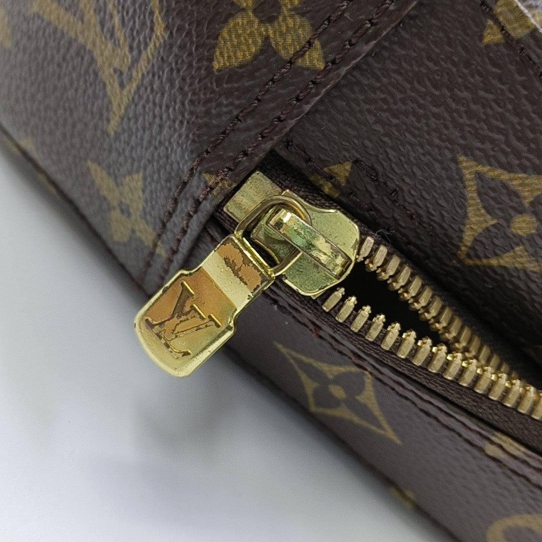 SPONTINI Monogram Coated Canvas Brown