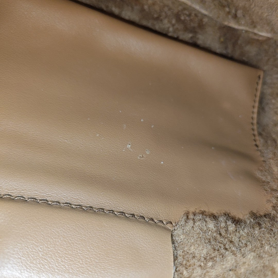 Suede Shoulder Bag Brown