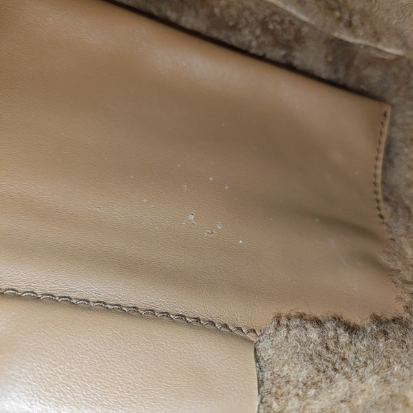 Suede Shoulder Bag Brown