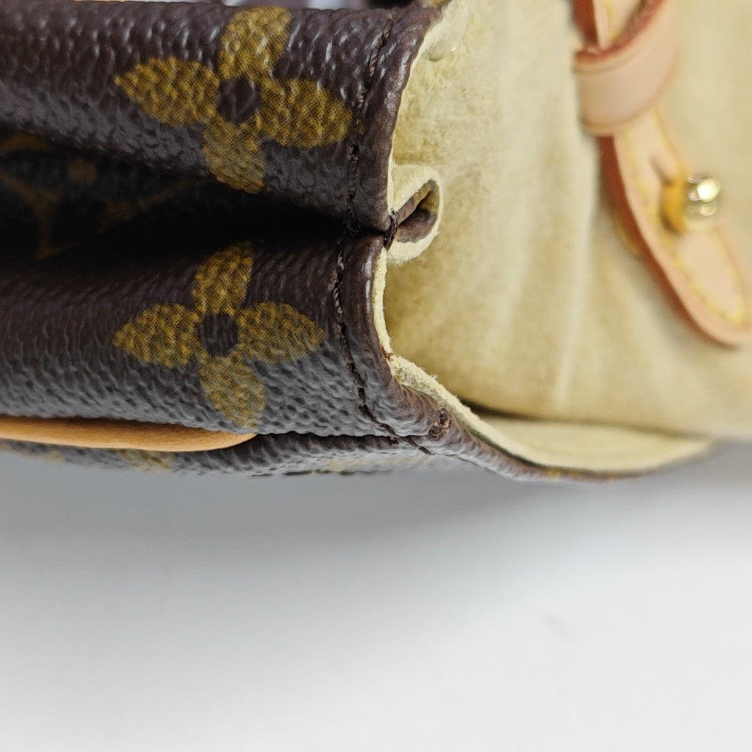 BEVERLY MM Monogram Coated Canvas Brown