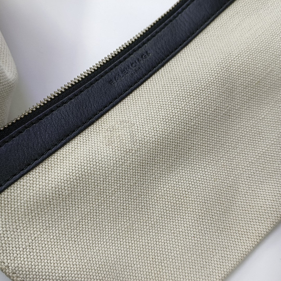 Navy Small Canvas White