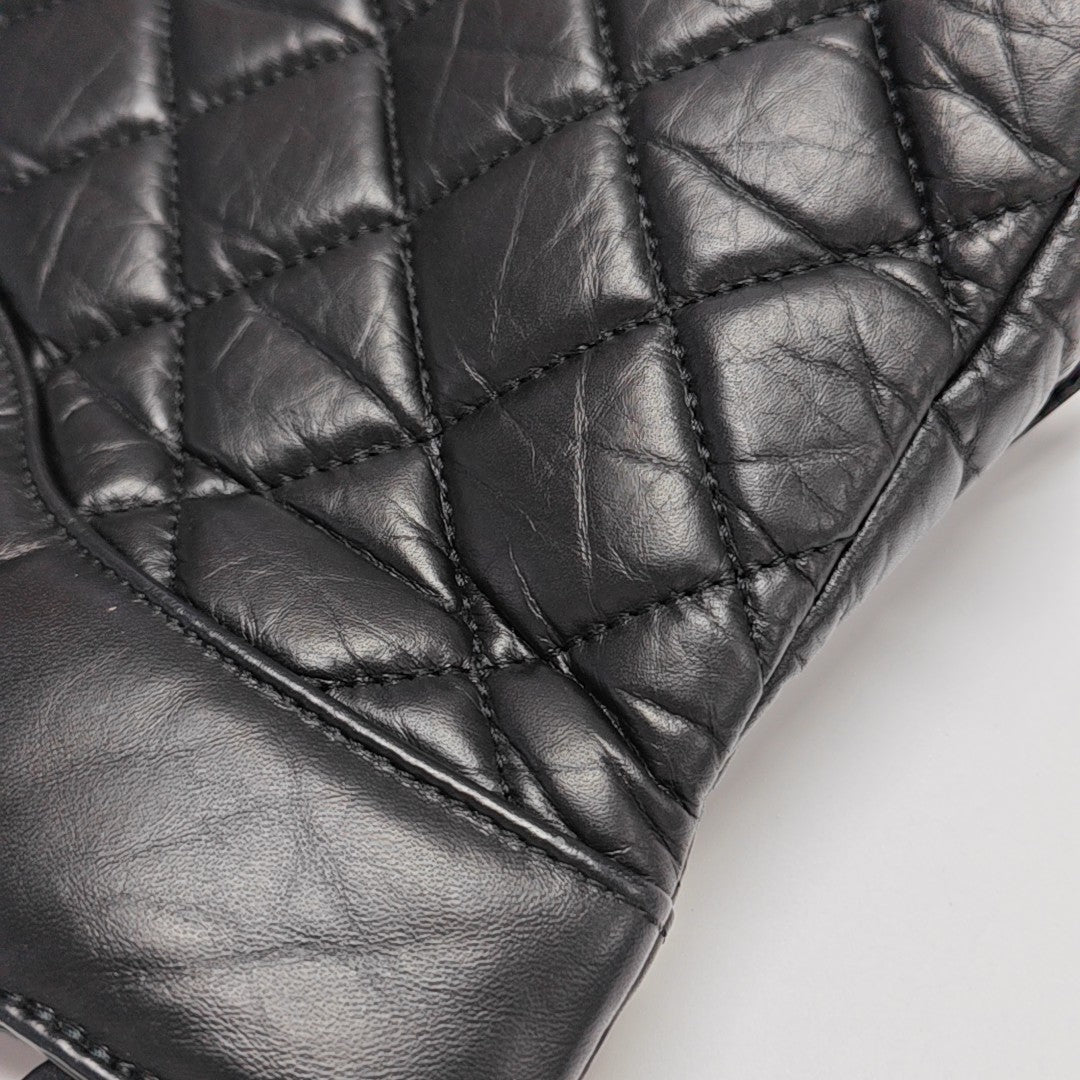 CHANEL 31 Large Quilted Calfskin Black