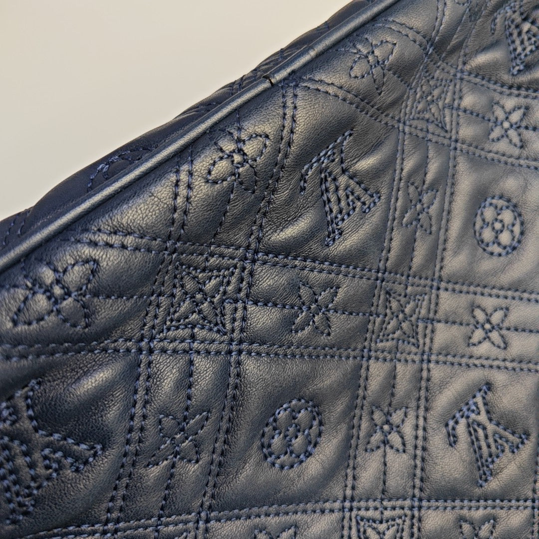 LILIA PM Monogram Calfskin Blue
