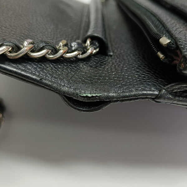 WOC Quilted Grained Calfskin Black