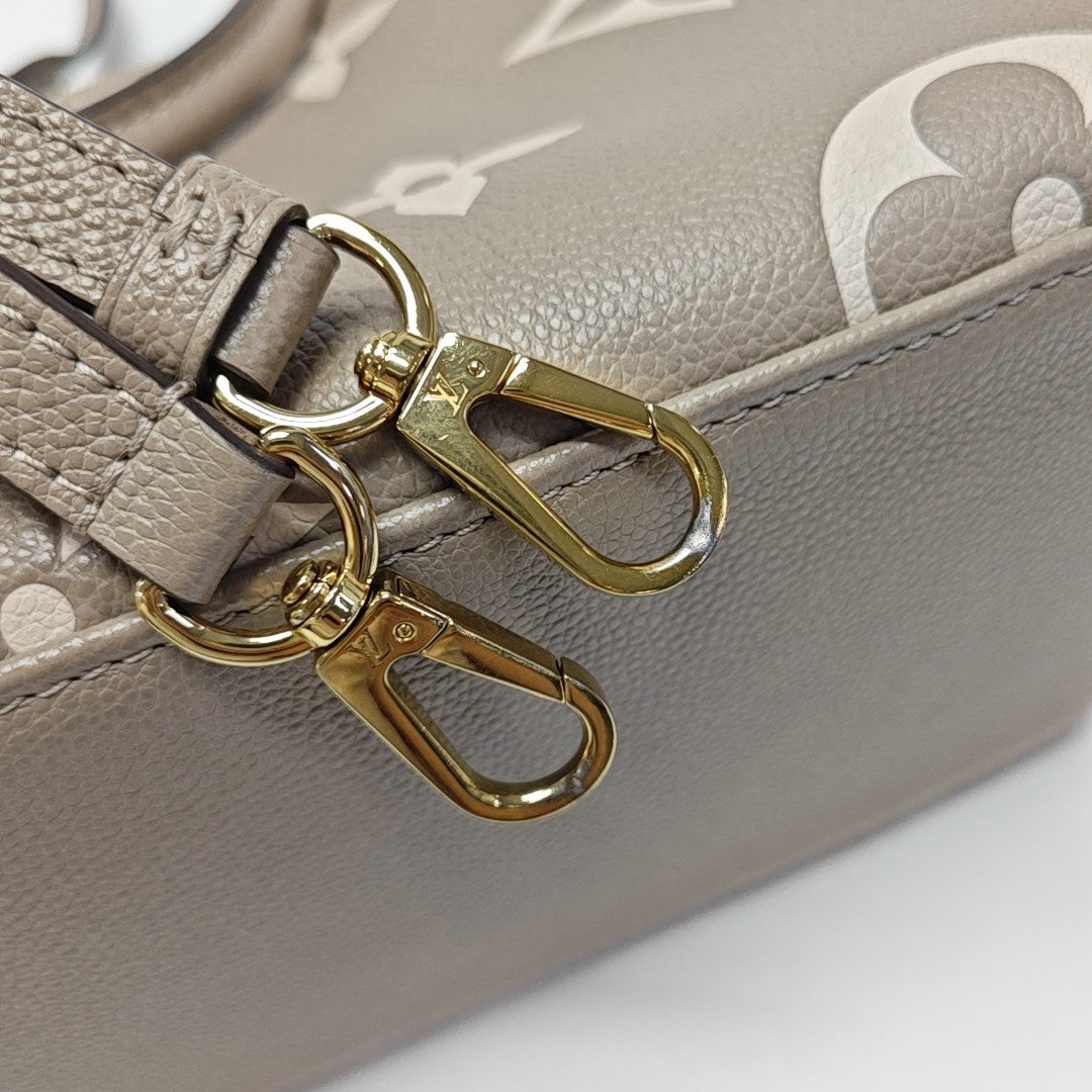PALAIS PM Monogram Calfskin Gray