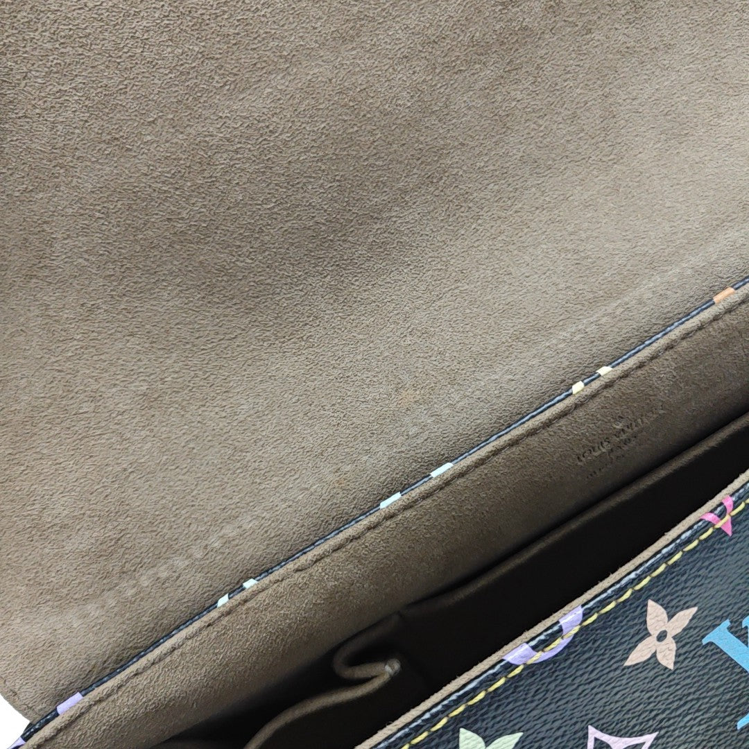 LV × TM BEVERLY MM Monogram Coated Canvas Black