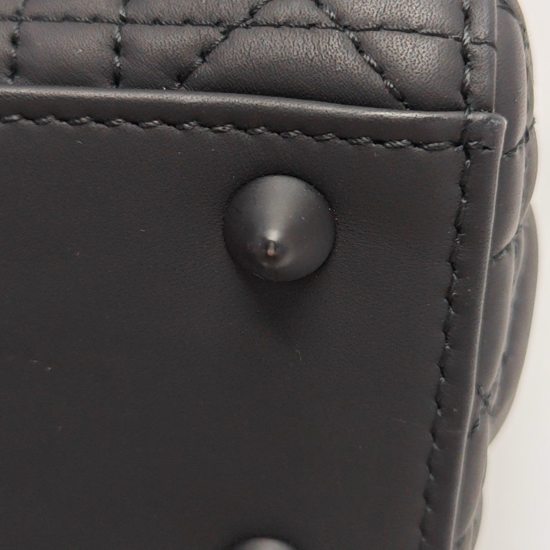 Lady Dior Small Cannage Calfskin Black