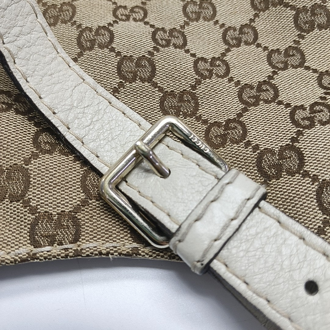 Monogram Canvas Shoulder Bag Beige