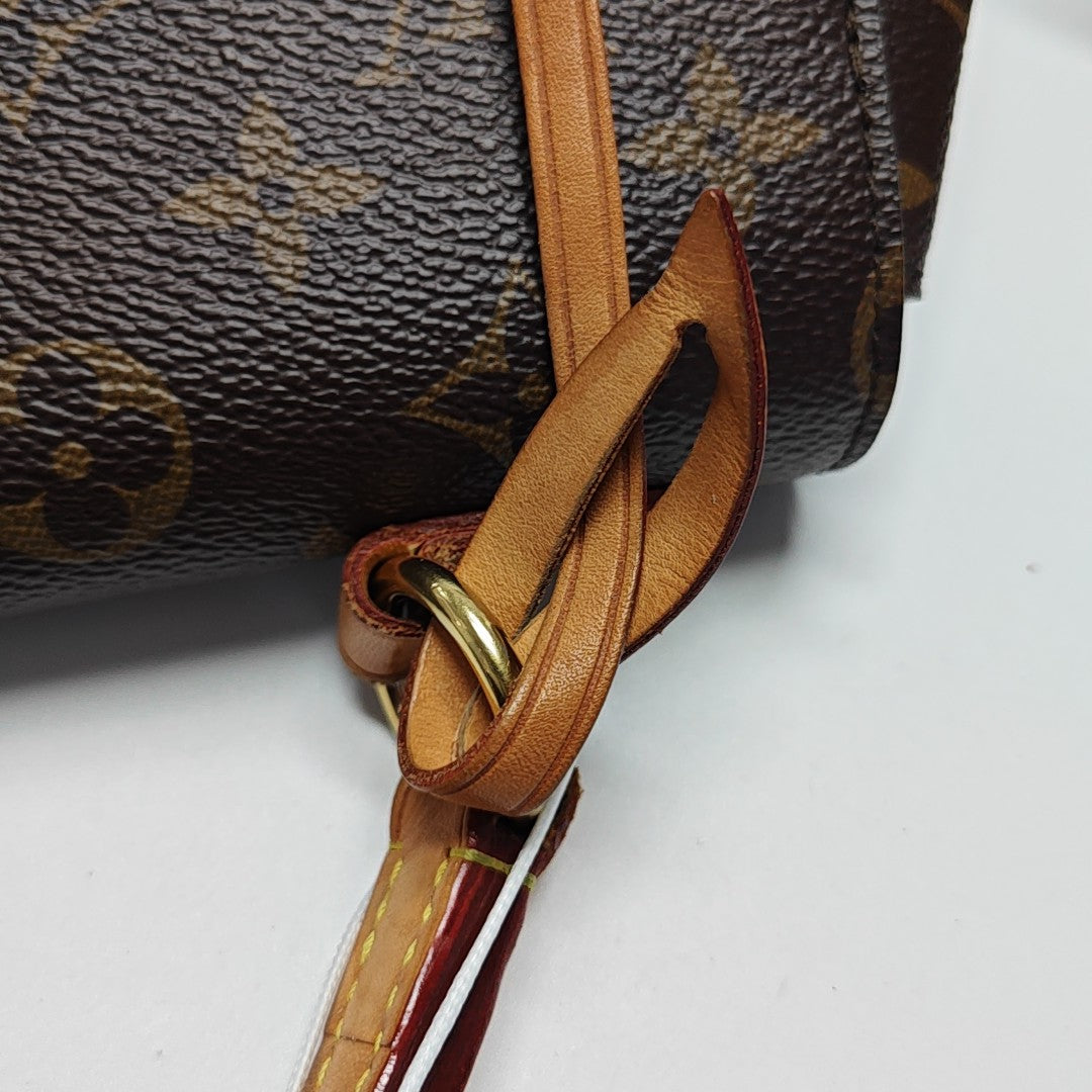 CLUNY PM Monogram Coated Canvas Brown
