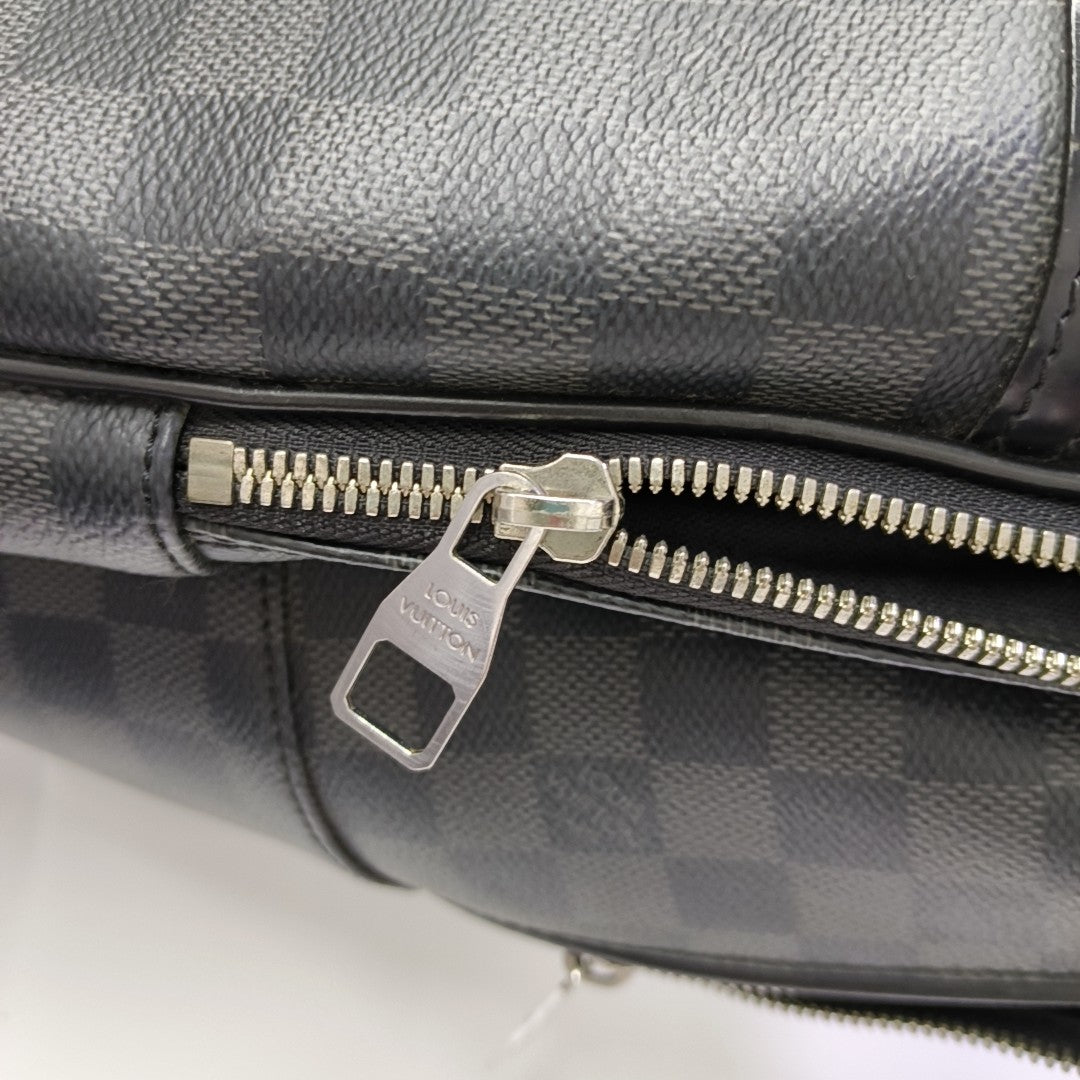Damier Graphite Coated Canvas Backpack Black