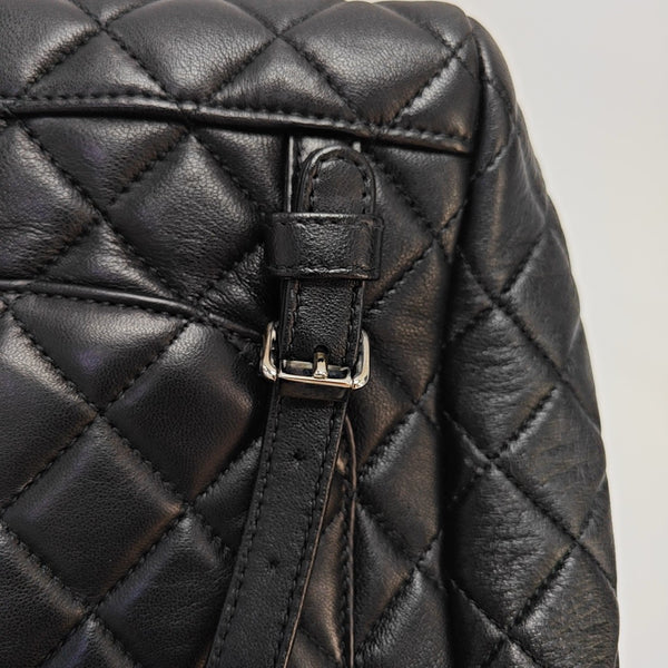 URBAN SPIRIT Small Quilted Lambskin Black