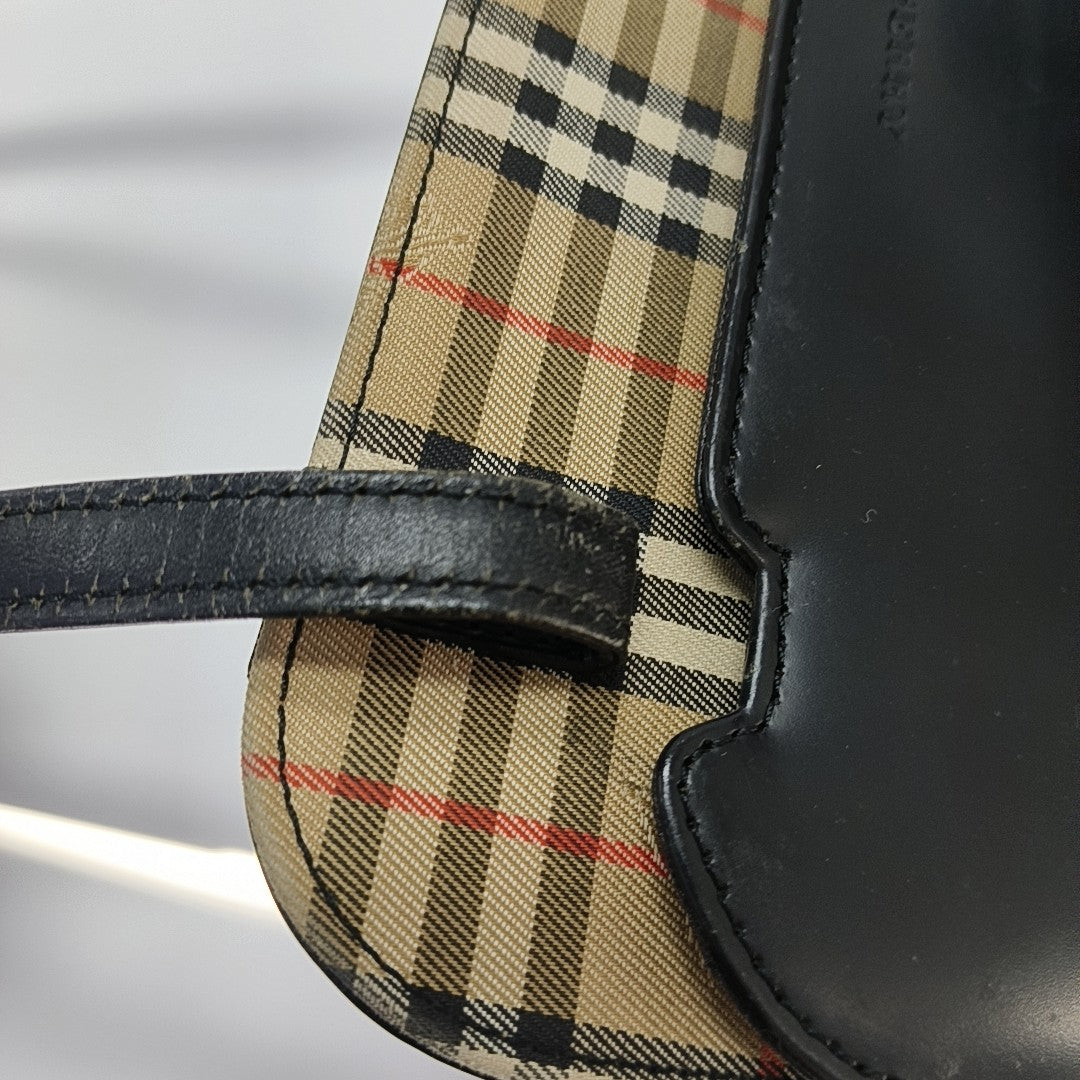 Calfskin Top Handle Bag Black