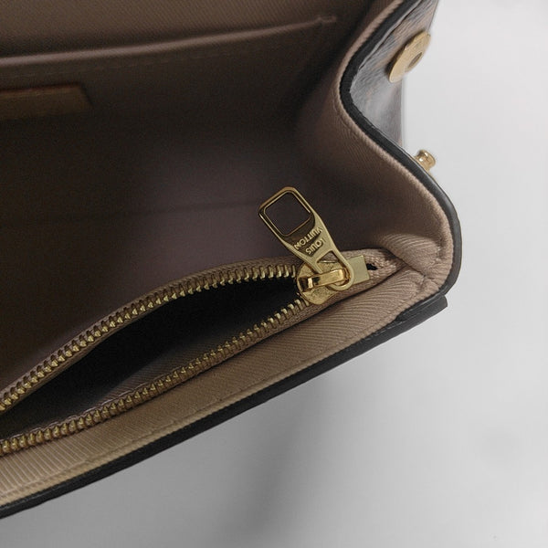 CLUNY PM Monogram Coated Canvas Brown