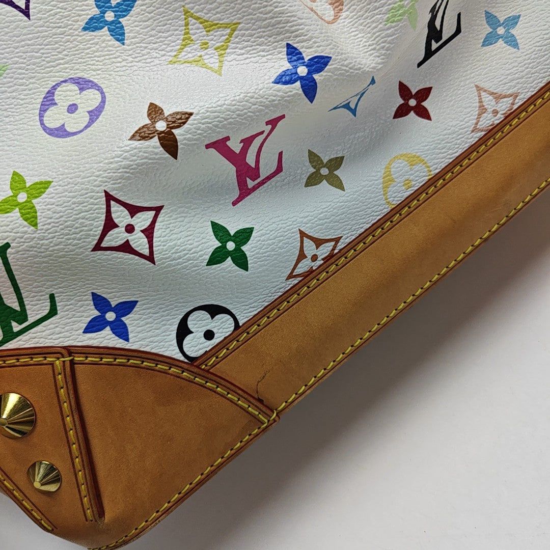 LV × TM SHARLEEN MM Monogram Coated Canvas White