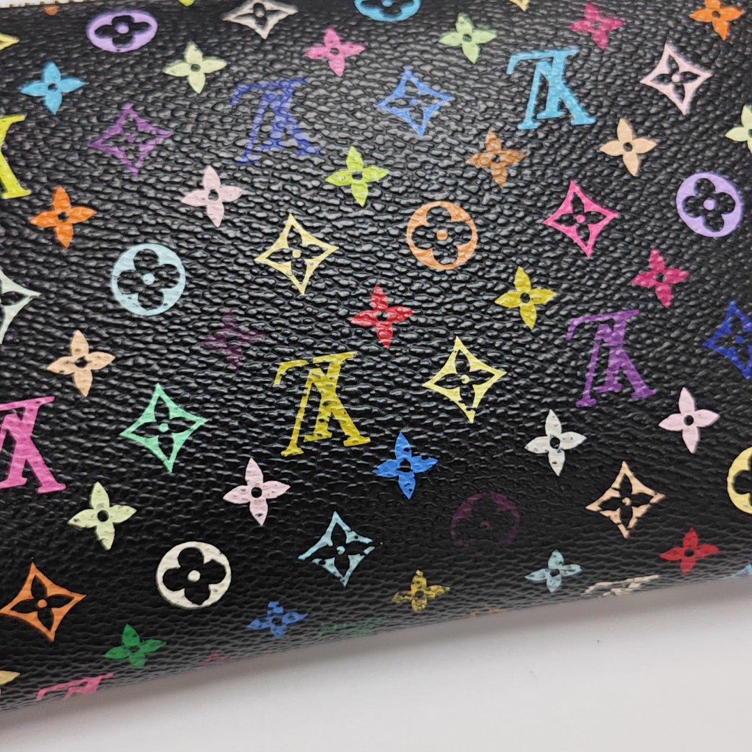LV × TM ZIPPY Monogram Coated Canvas Black Wallet