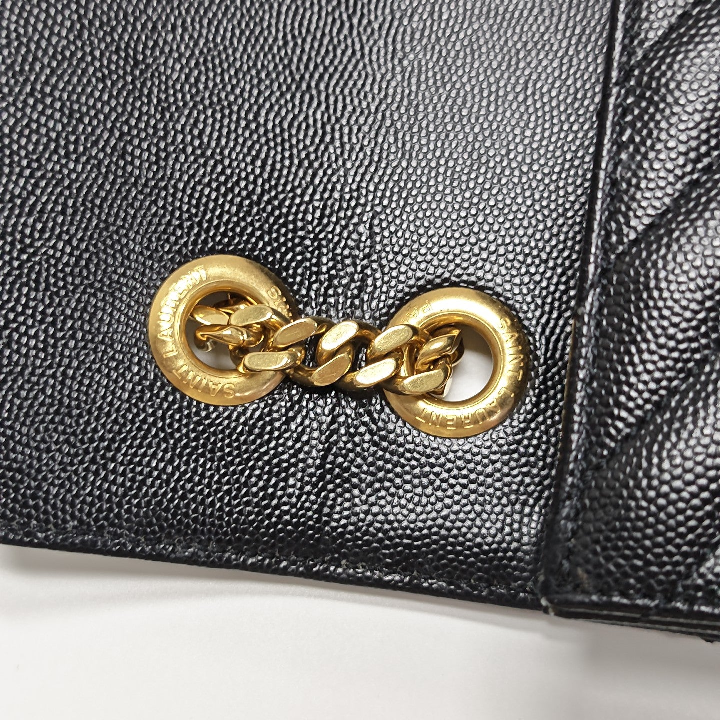 MONOGRAM Large Chevron Calfskin Black