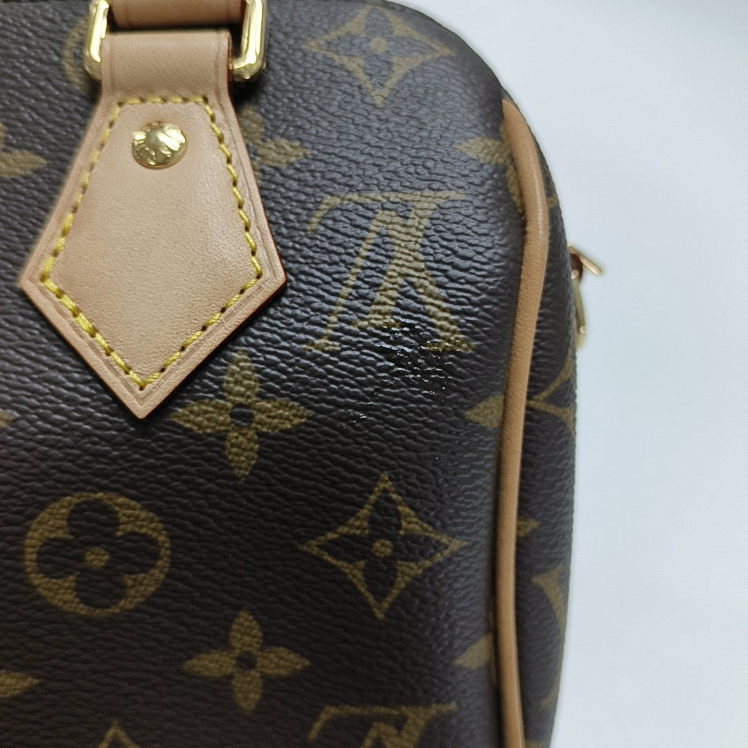 SPEEDY 20 Monogram Coated Canvas Brown