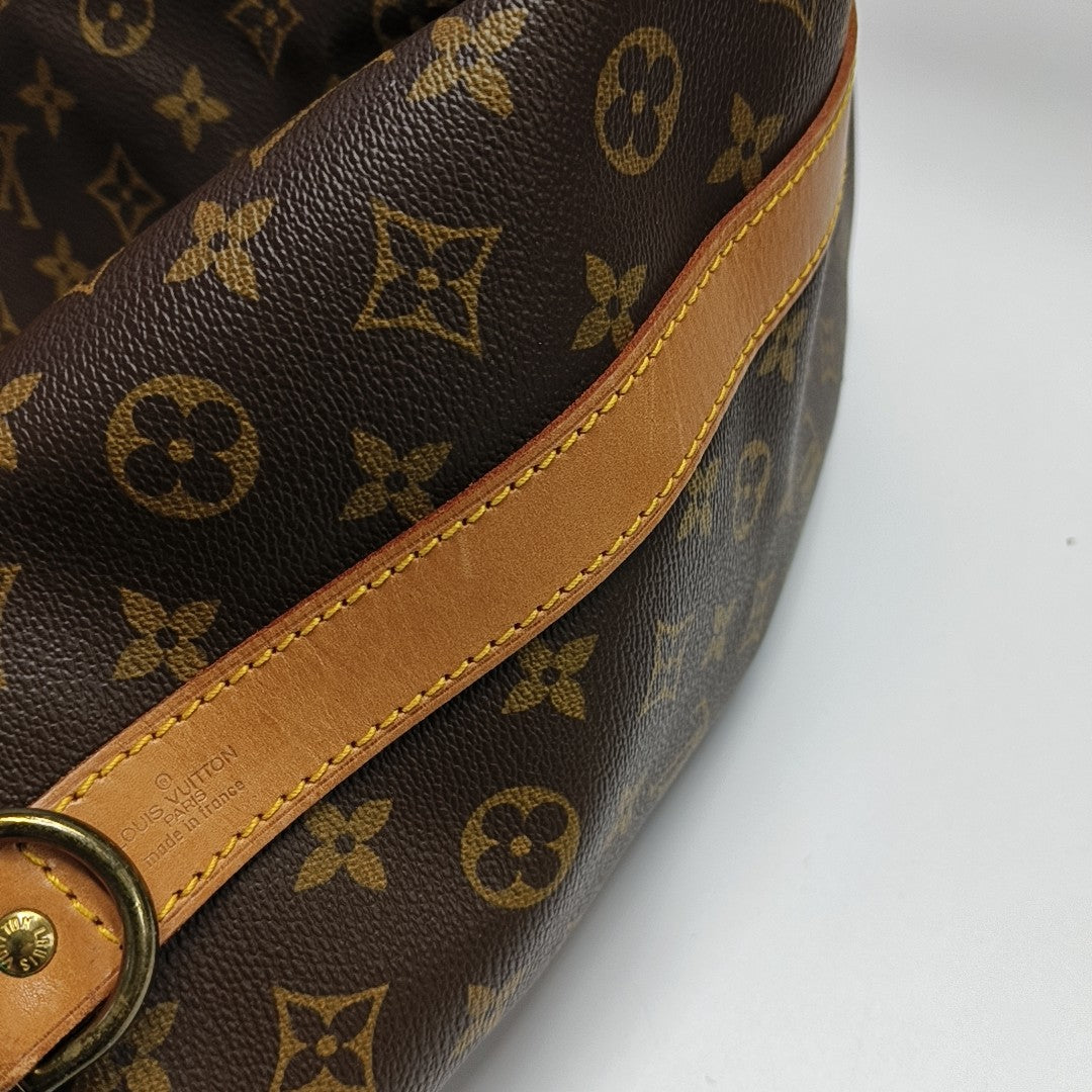 KEEPALL 60 Monogram Coated Canvas Brown