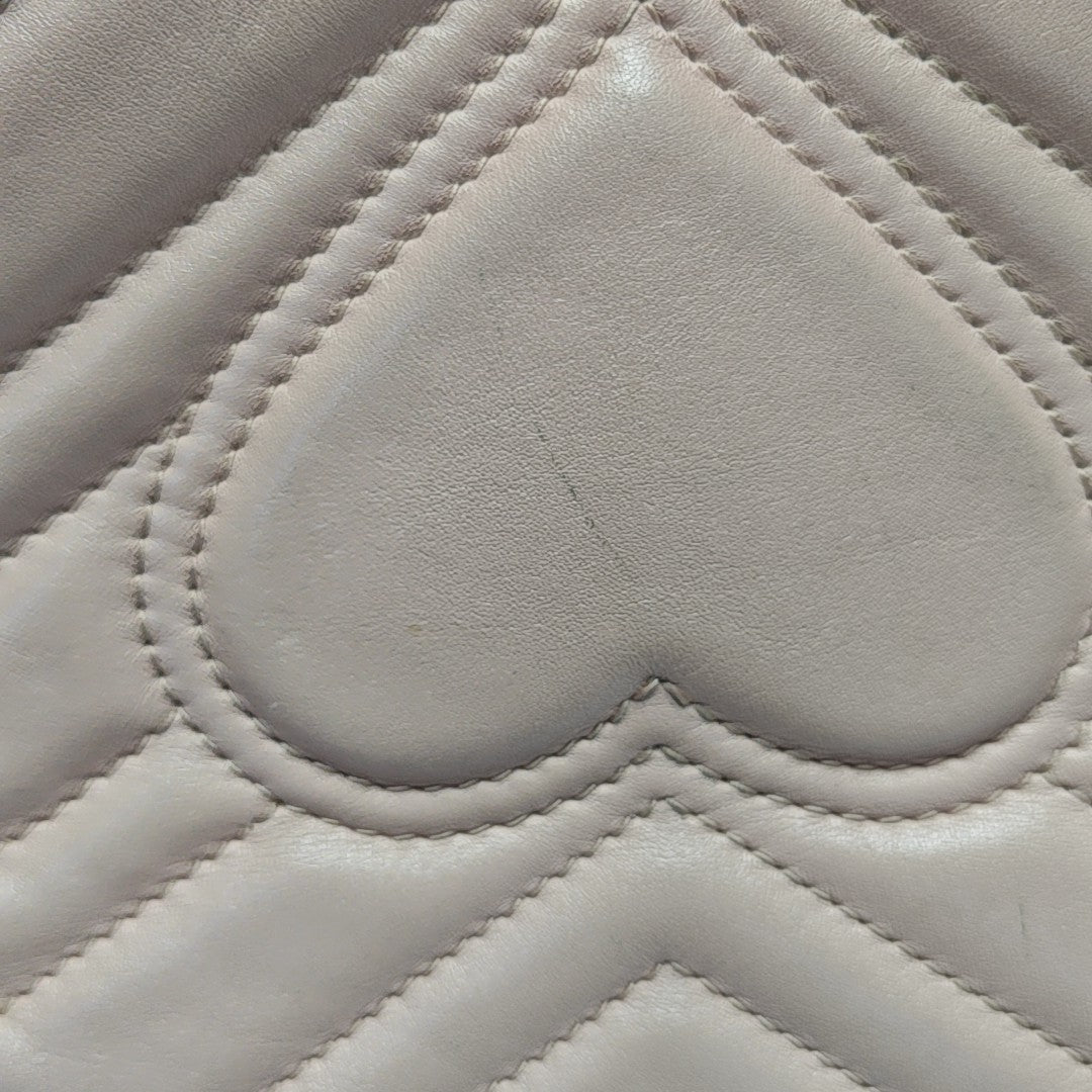GG Marmont Small Quilted Calfskin Pink