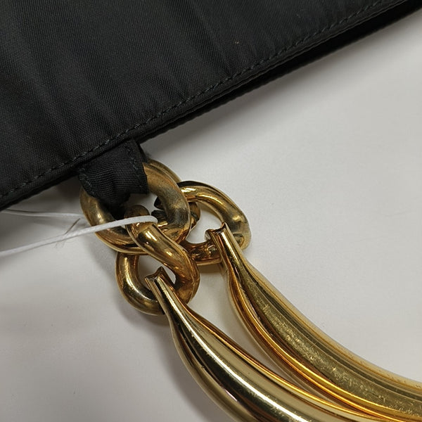 Nylon Top Handle Bag Black