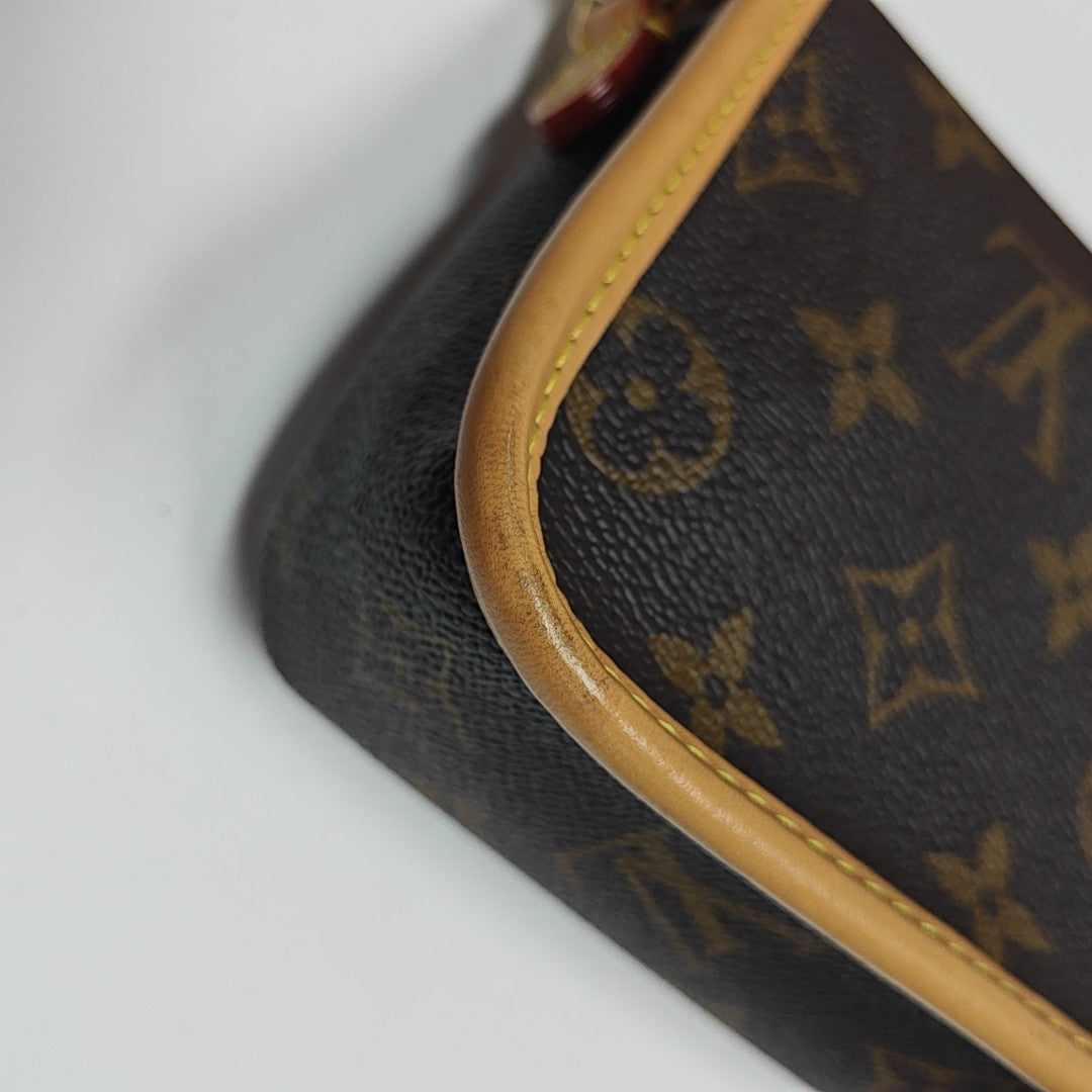 DIANE Nano Monogram Coated Canvas Brown