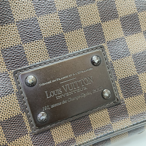 BROOKLYN PM Damier Ebene Coated Canvas Brown
