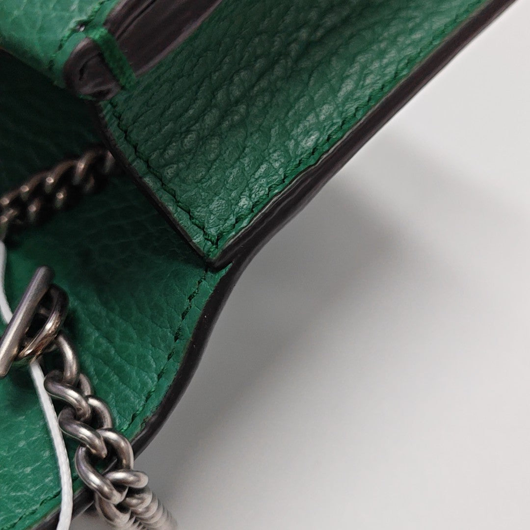 Dionysus Super Mini Calfskin Green