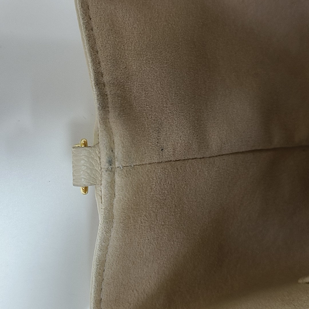 BACKUP Monogram Calfskin White