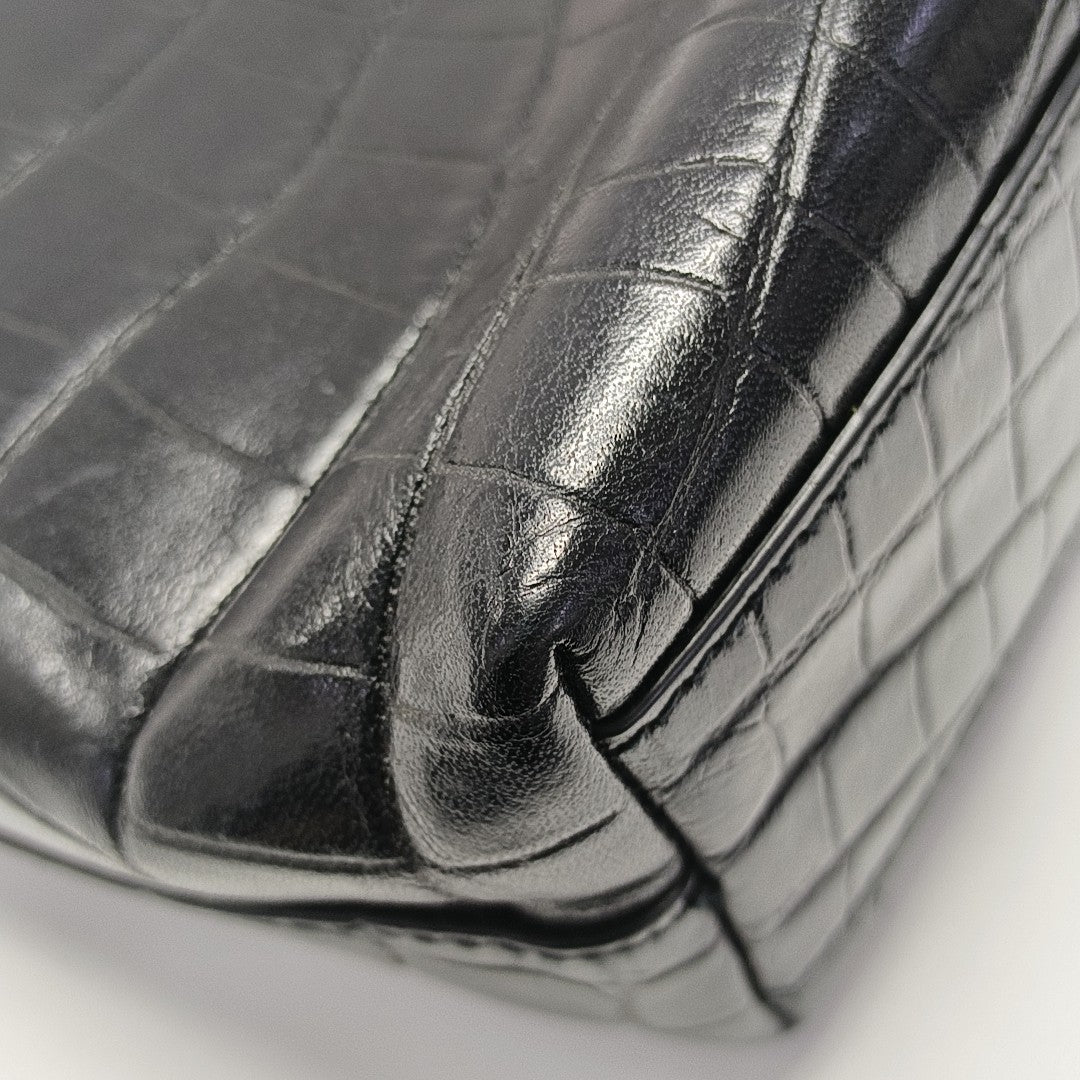 Calfskin Shoulder Bag Black