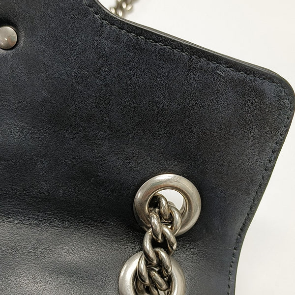 GG Marmont Small Quilted Calfskin Black