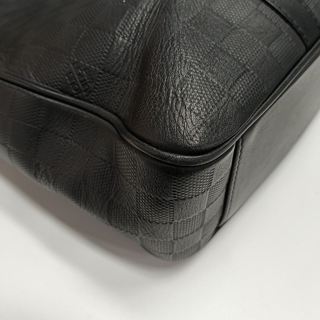 TADAO PM Damier Graphite Calfskin Black