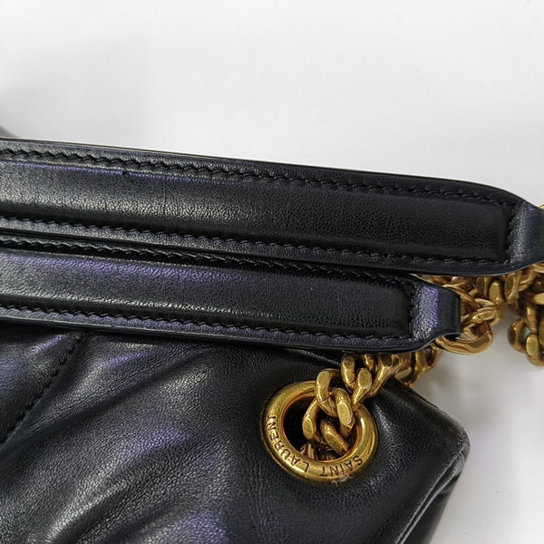 PUFFER Small Quilted Lambskin Black