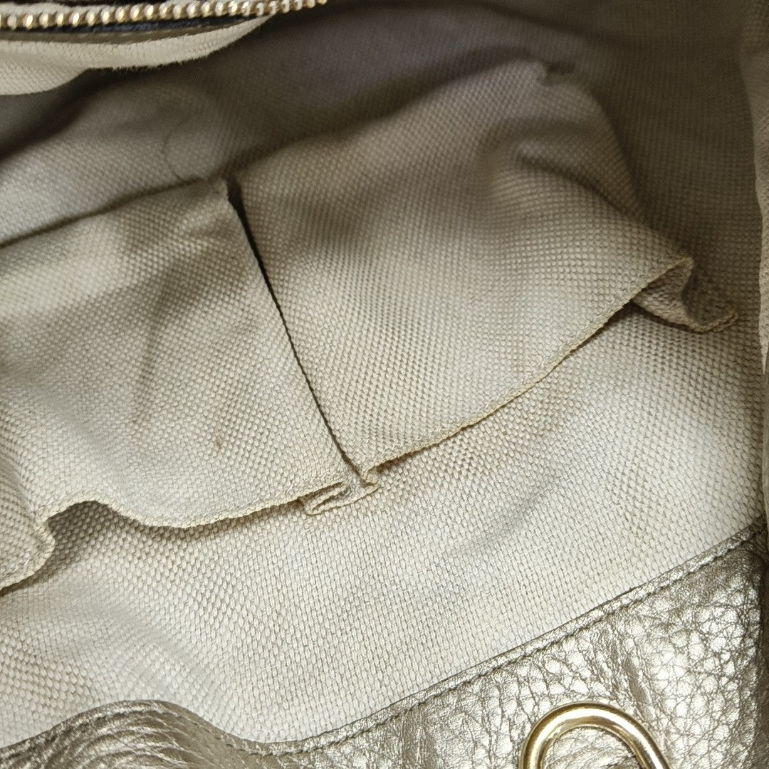 Soho Large Calfskin Beige