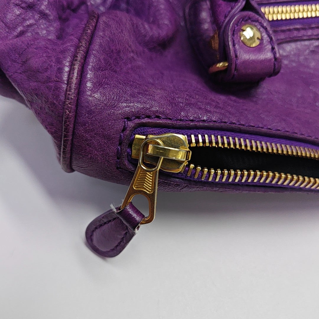 Classic City Mini Lambskin Purple