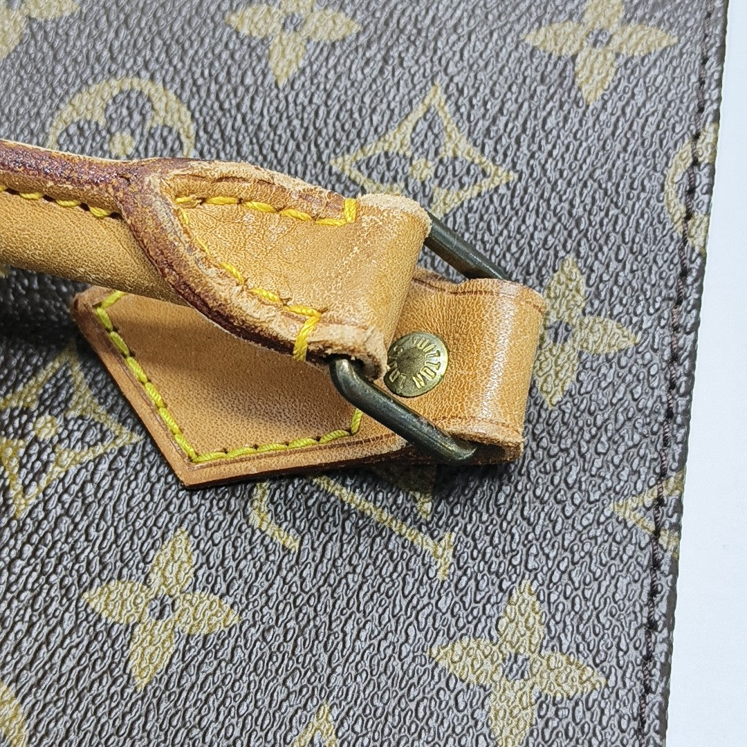 SAC PLAT GM Monogram Coated Canvas Brown