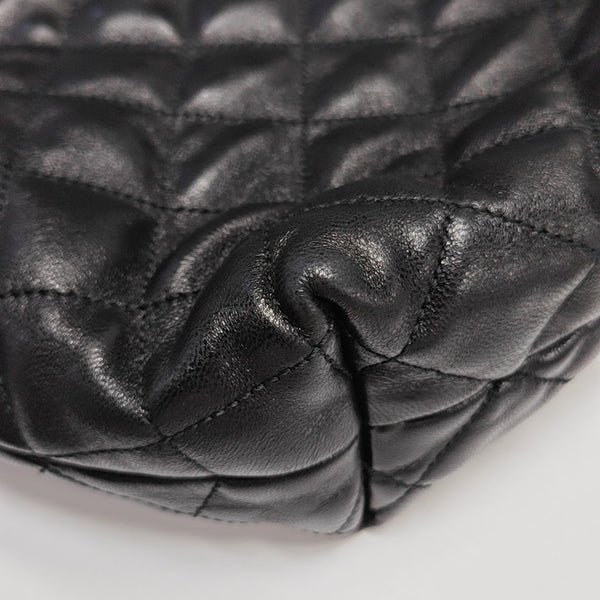 ICARE Extra Large Quilted Lambskin Black