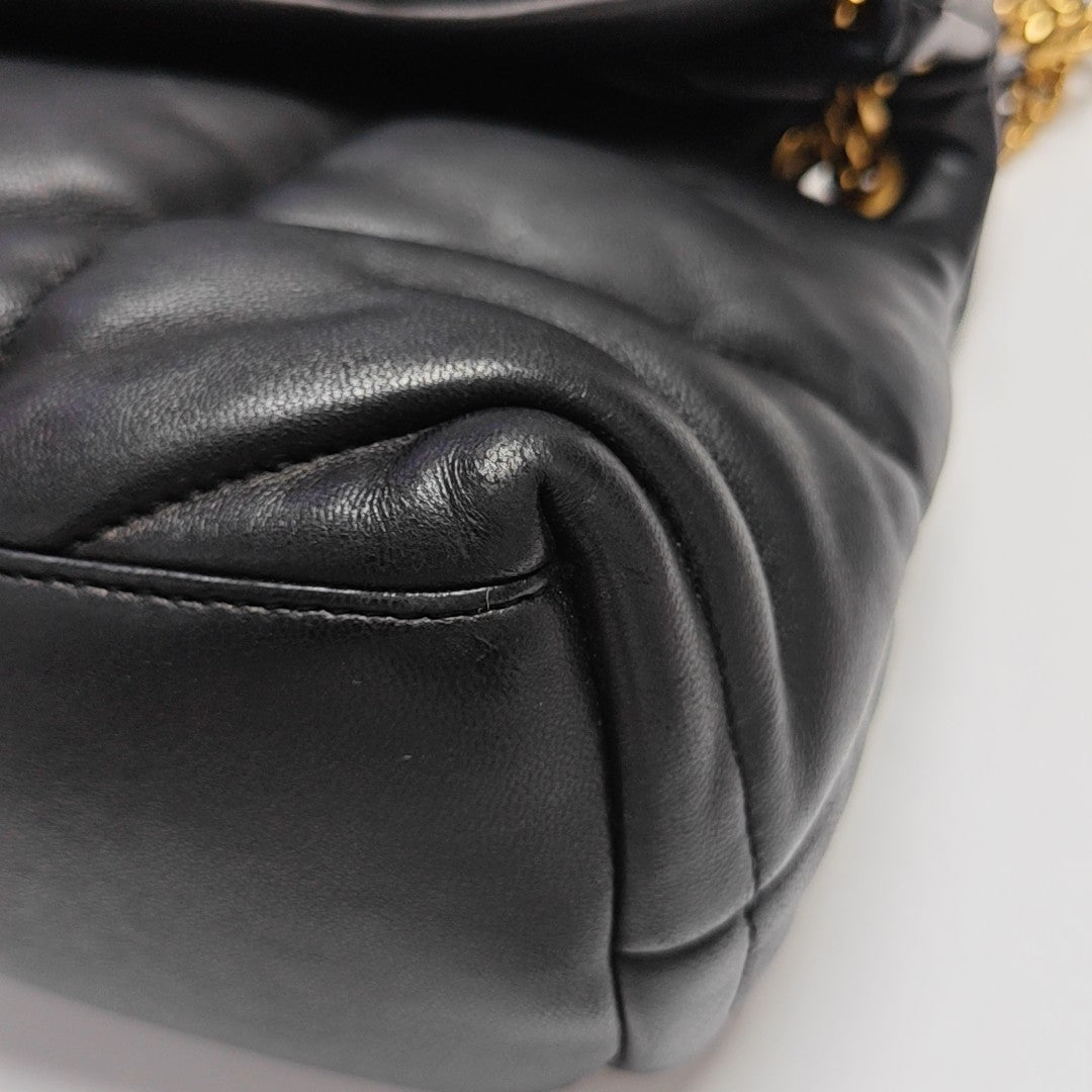 PUFFER Small Quilted Lambskin Black
