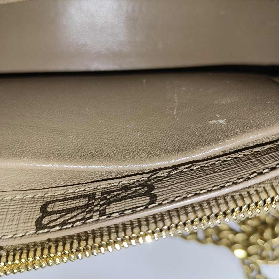 Hourglass Small Coated Canvas Brown