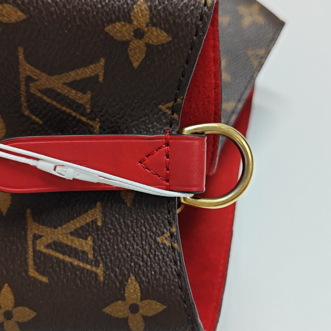 NÉONOÉ MM Monogram Coated Canvas Brown