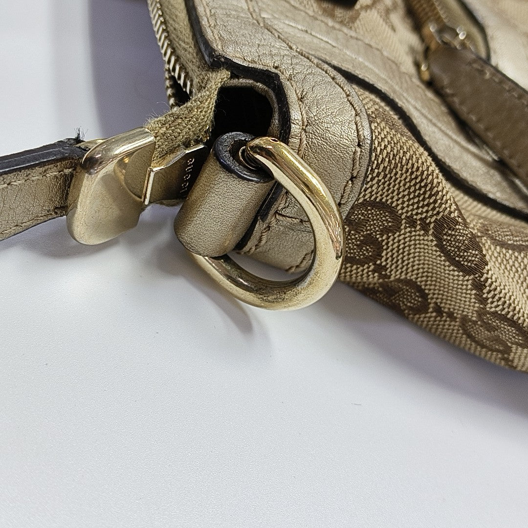 Monogram Canvas Tote Bag Beige