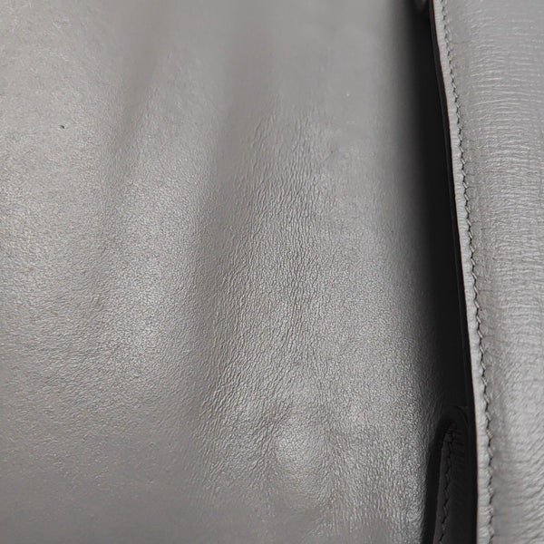 Calfskin Shoulder Bag Gray