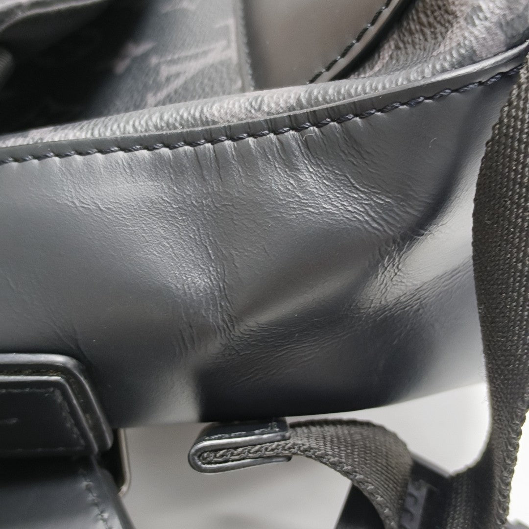 VOYAGER PM Monogram Coated Canvas Black