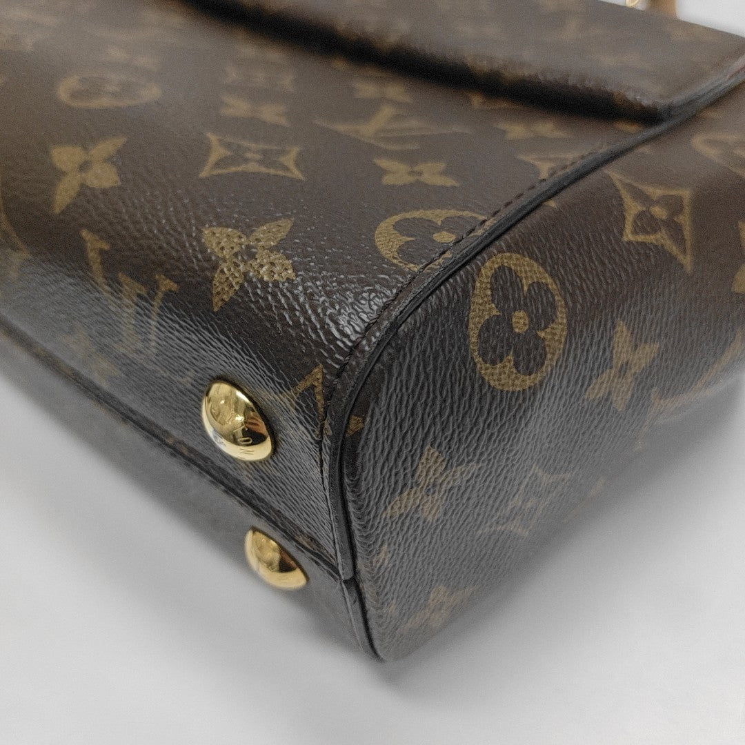 CLUNY PM Monogram Coated Canvas Brown